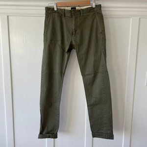 Jcrew STRETCH mens pants forest green
